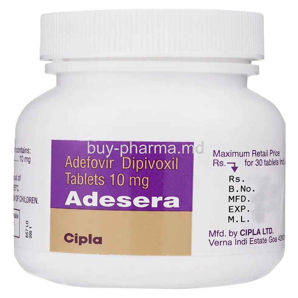 Adesera 10 mg Tablet front side bottle image