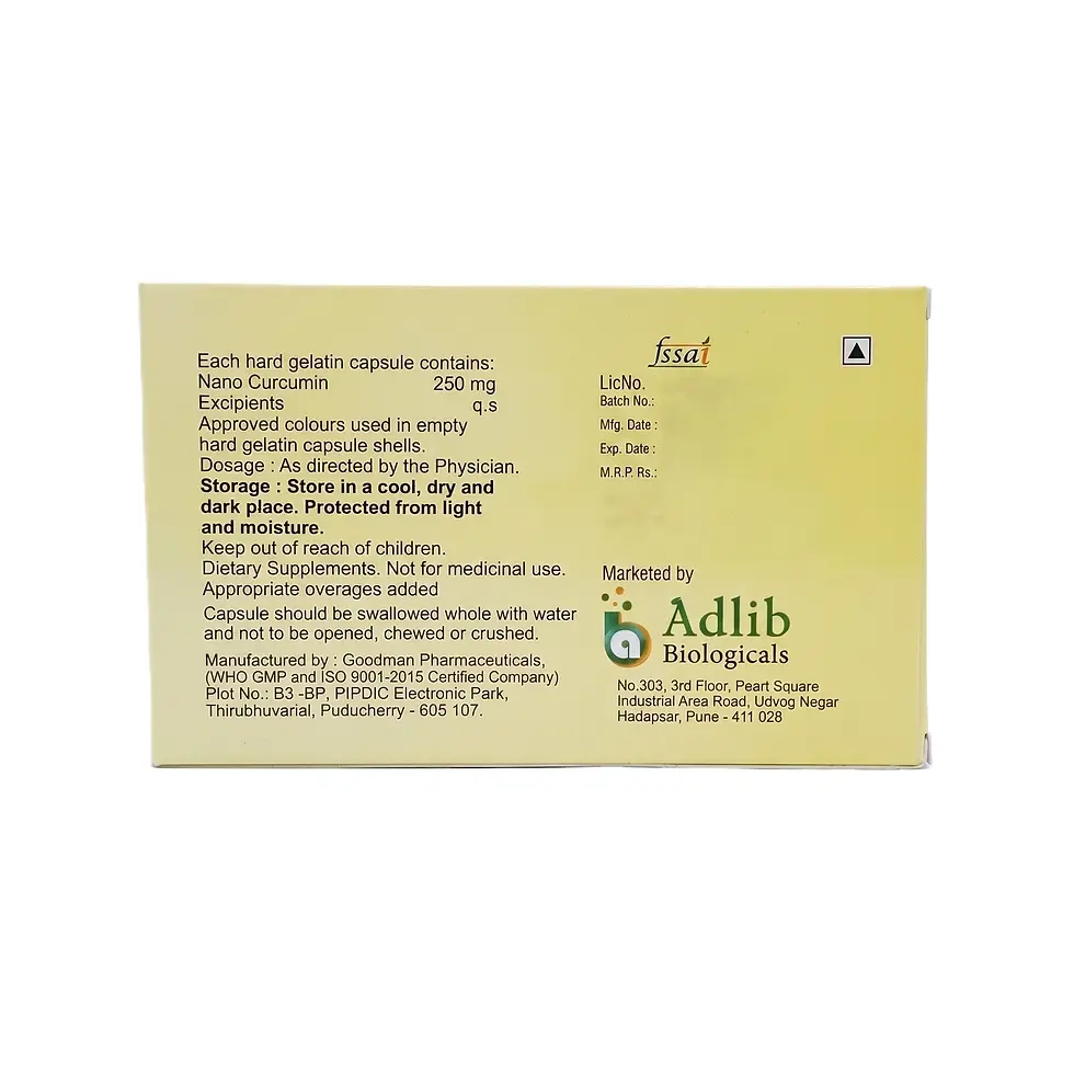 Turmera 250mg Capsule right box image