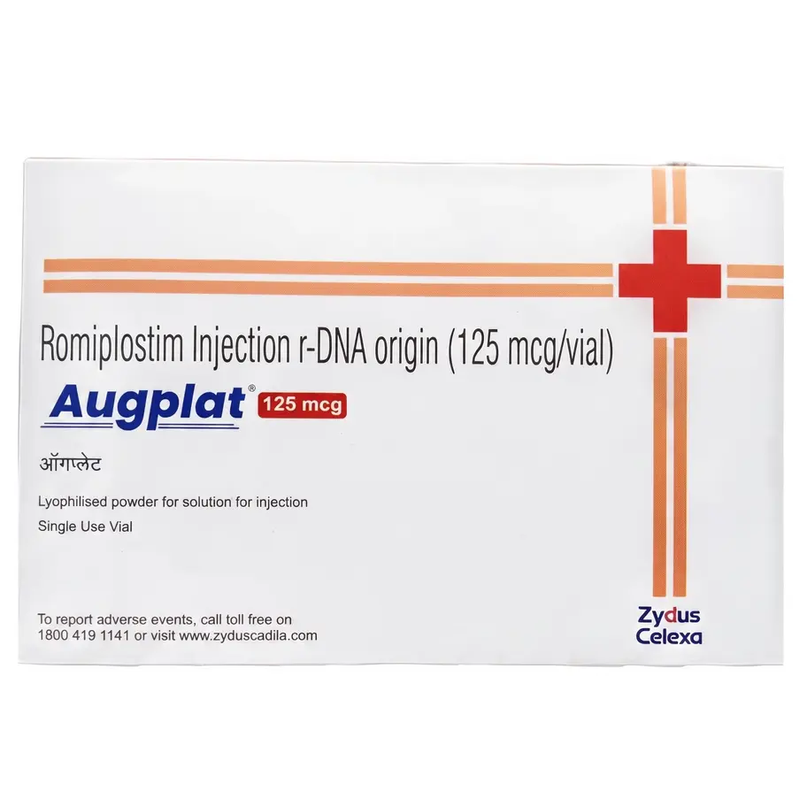 Augplat 125mcg Injection front box image