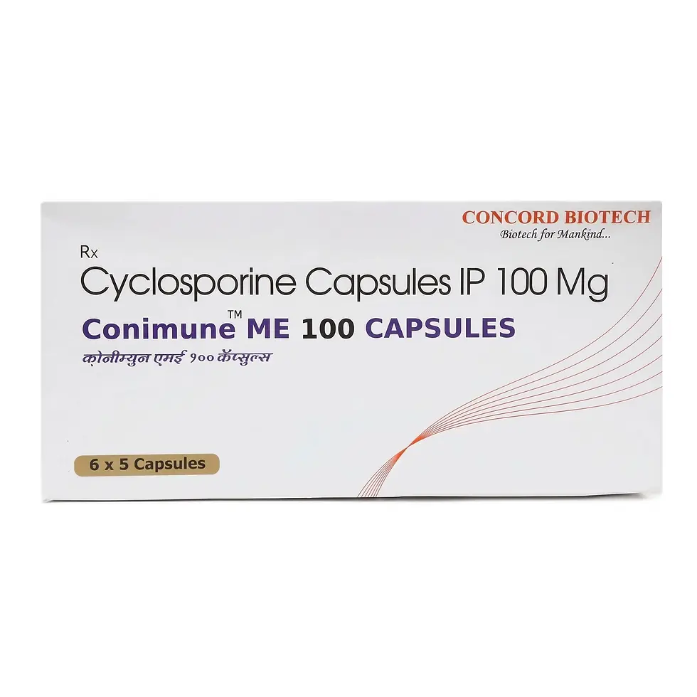 Conimune ME 100mg Capsule front box image