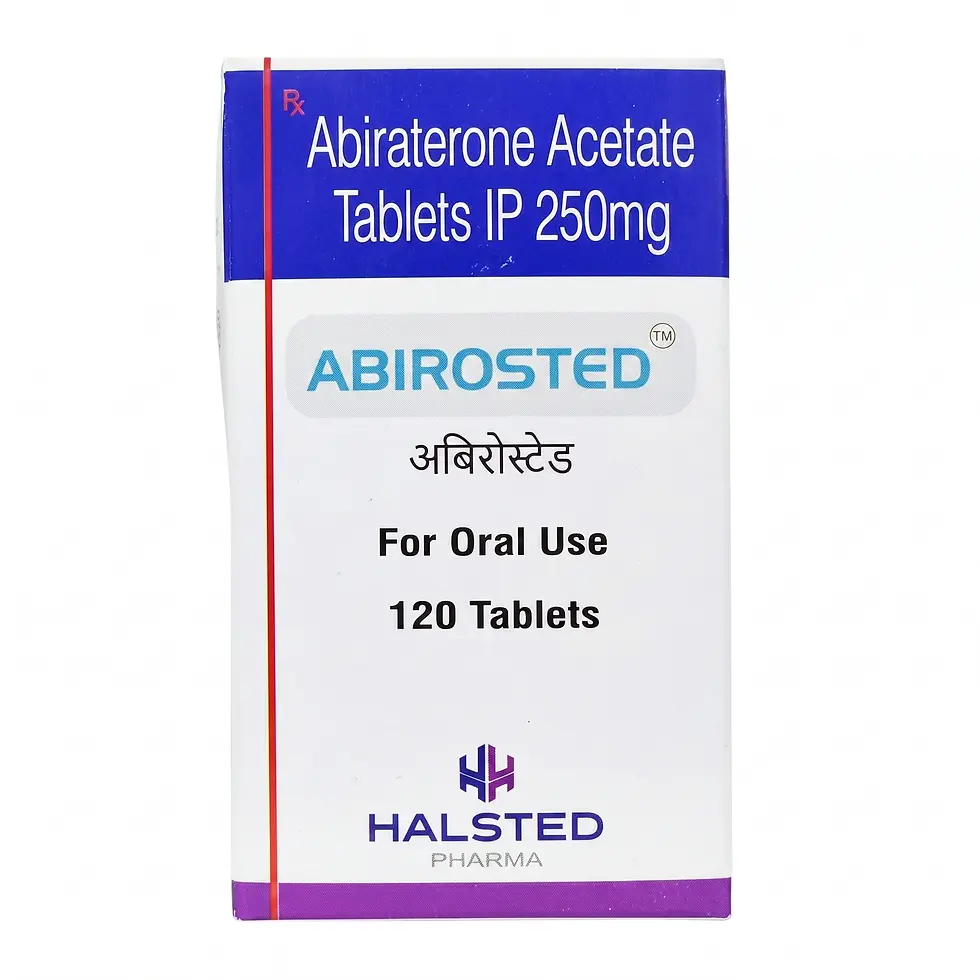 Abirosted 250mg Tablet front side box image