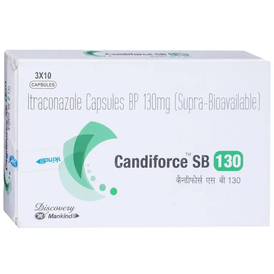 Candiforce SB 130mg Capsule front box image