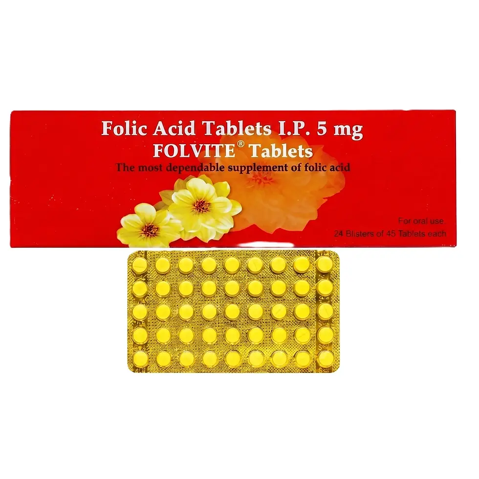 Folvite Tablet front strip and box image