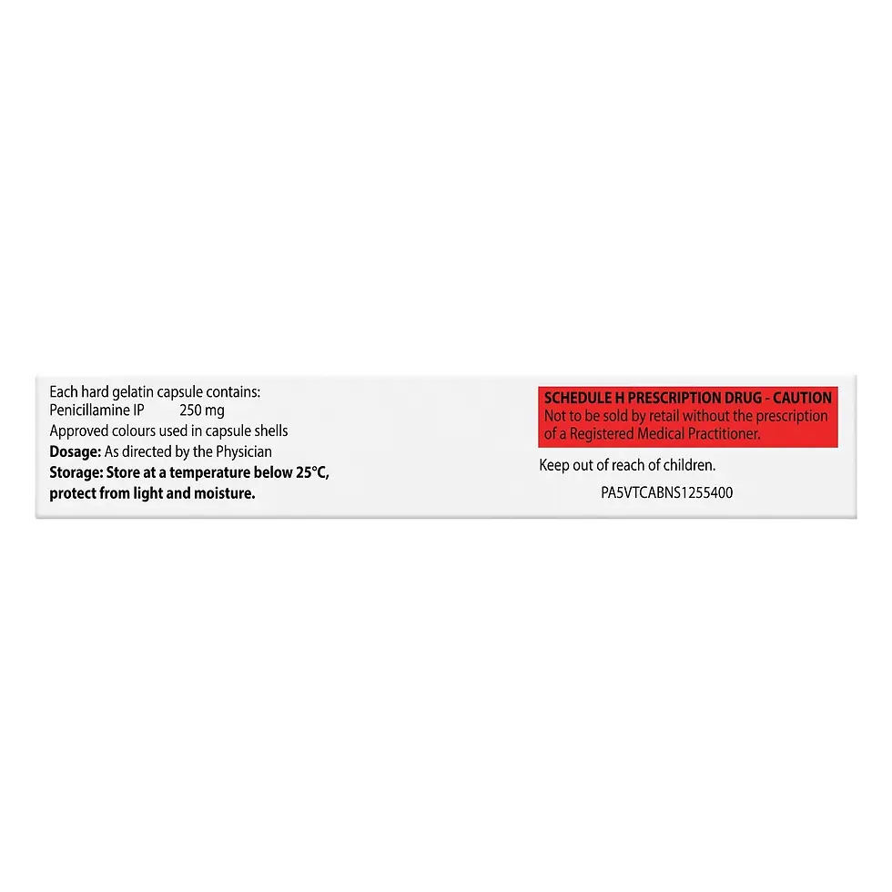 Cilamin 250mg Capsule left box image