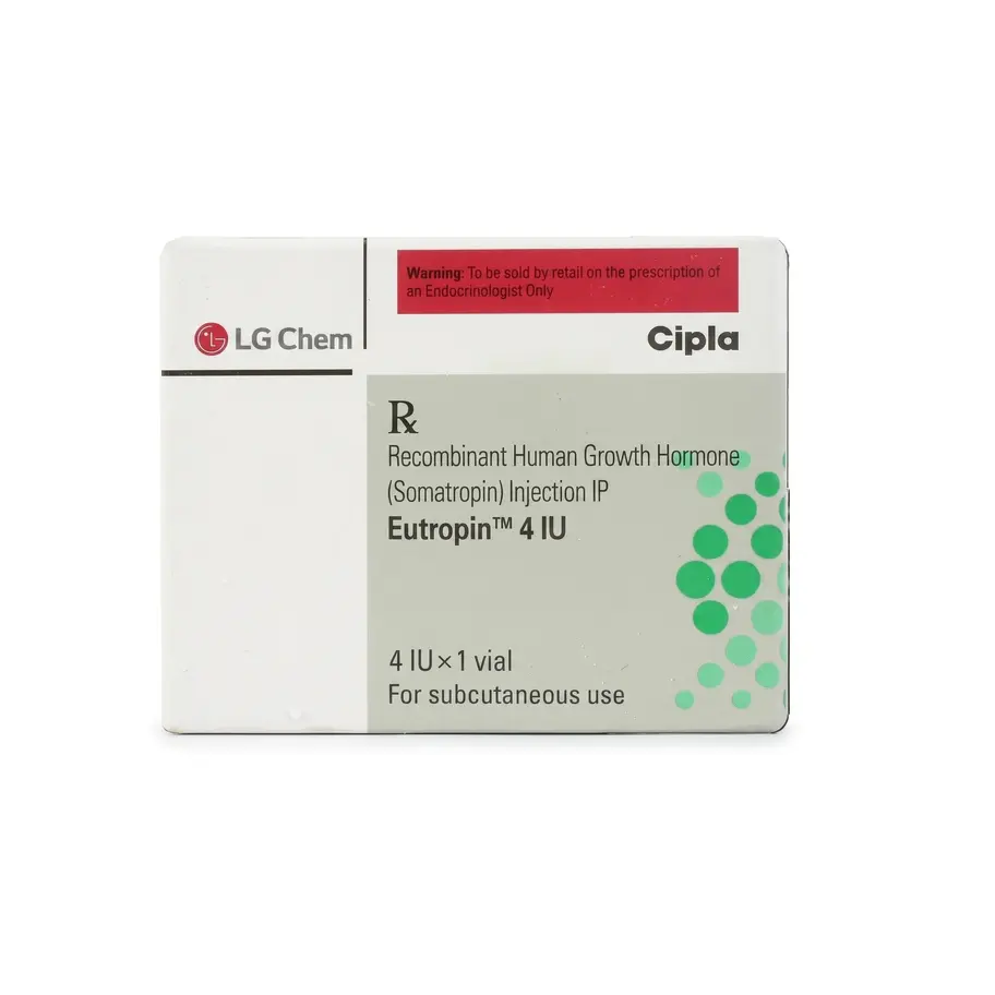 Eutropin 4IU Injection front box image
