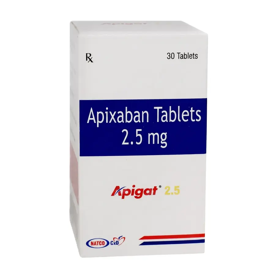 Apigat 2.5mg Tablet front box image