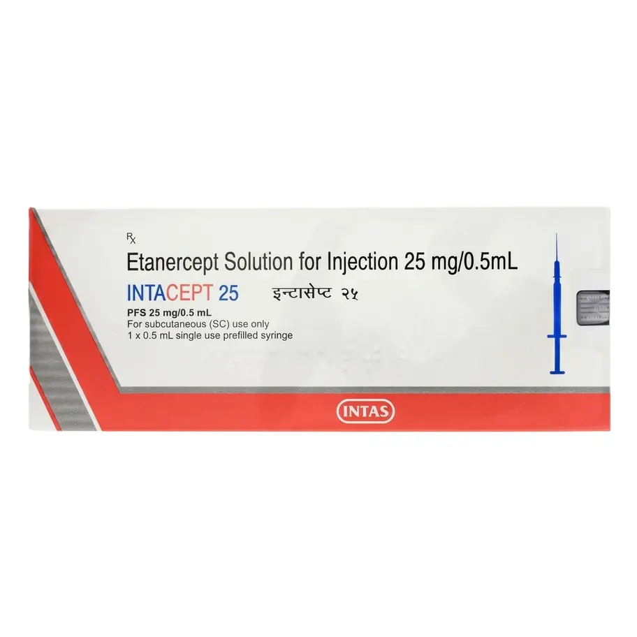 Intacept 25 mg PFS front box image