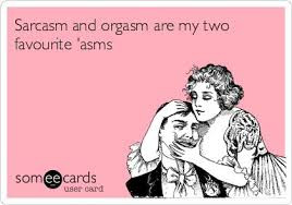 Sarcasm and Orgasm - Postcard