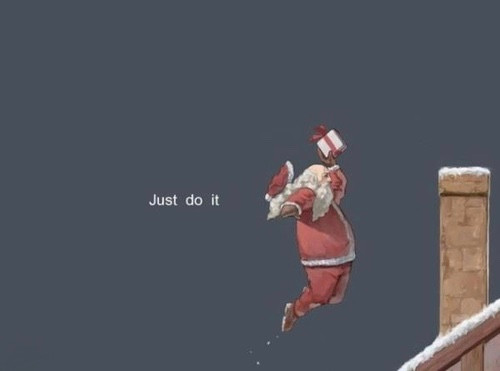 Santa + Christmas + Basketball = We like it.