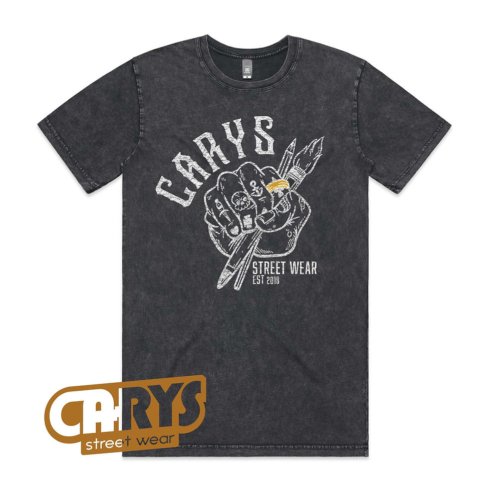 Thumbnail: Hand Tattoo - Stone Wash Crew Neck