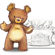Teddy illustration for children's books