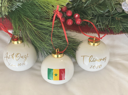 White Glazed Ceramic Ornaments