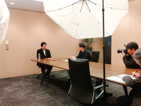 月刊「ガバナンス」の対談収録が行われました