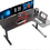 Thumbnail: L Shaped Gaming Desk, 60 Inch L60 Home Office Corner PC Computer Gamer Table Lar