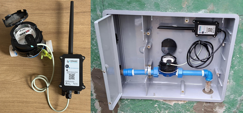 Aplicação prática da “Box IoT – Monitoramento de Água e Gás” em condomínio residencial.