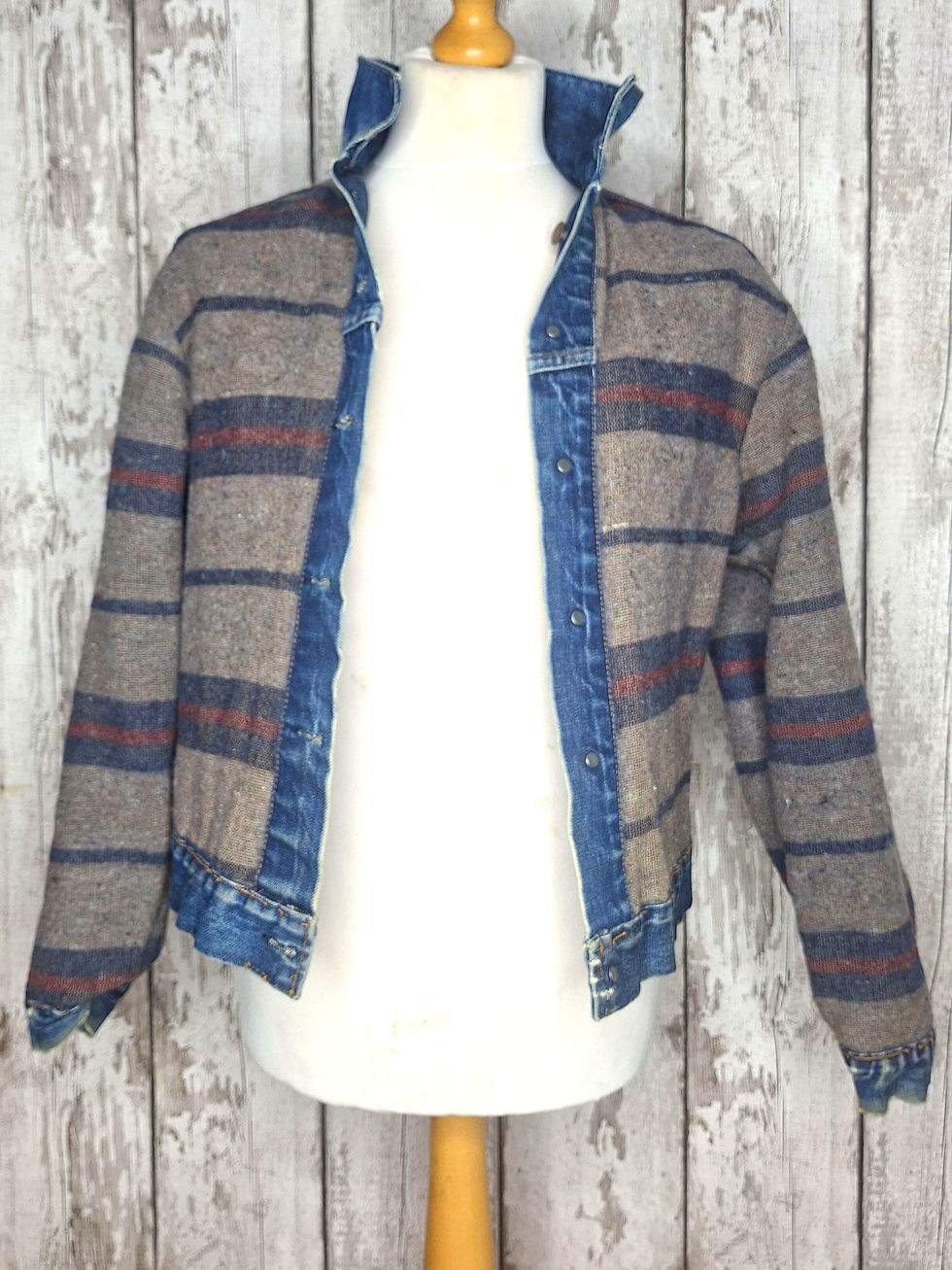 Thumbnail: 1960's big E Levis type 3 blanket lined Denim Jacket