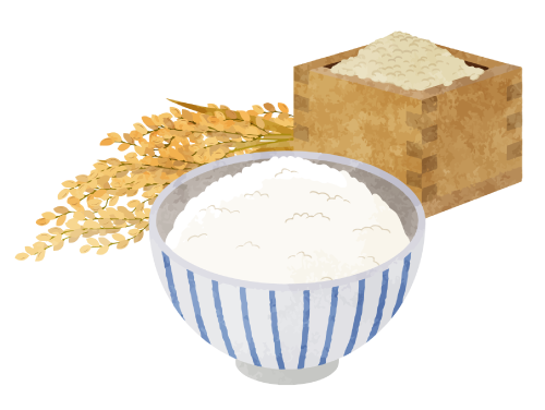 登城農園のご飯イラスト