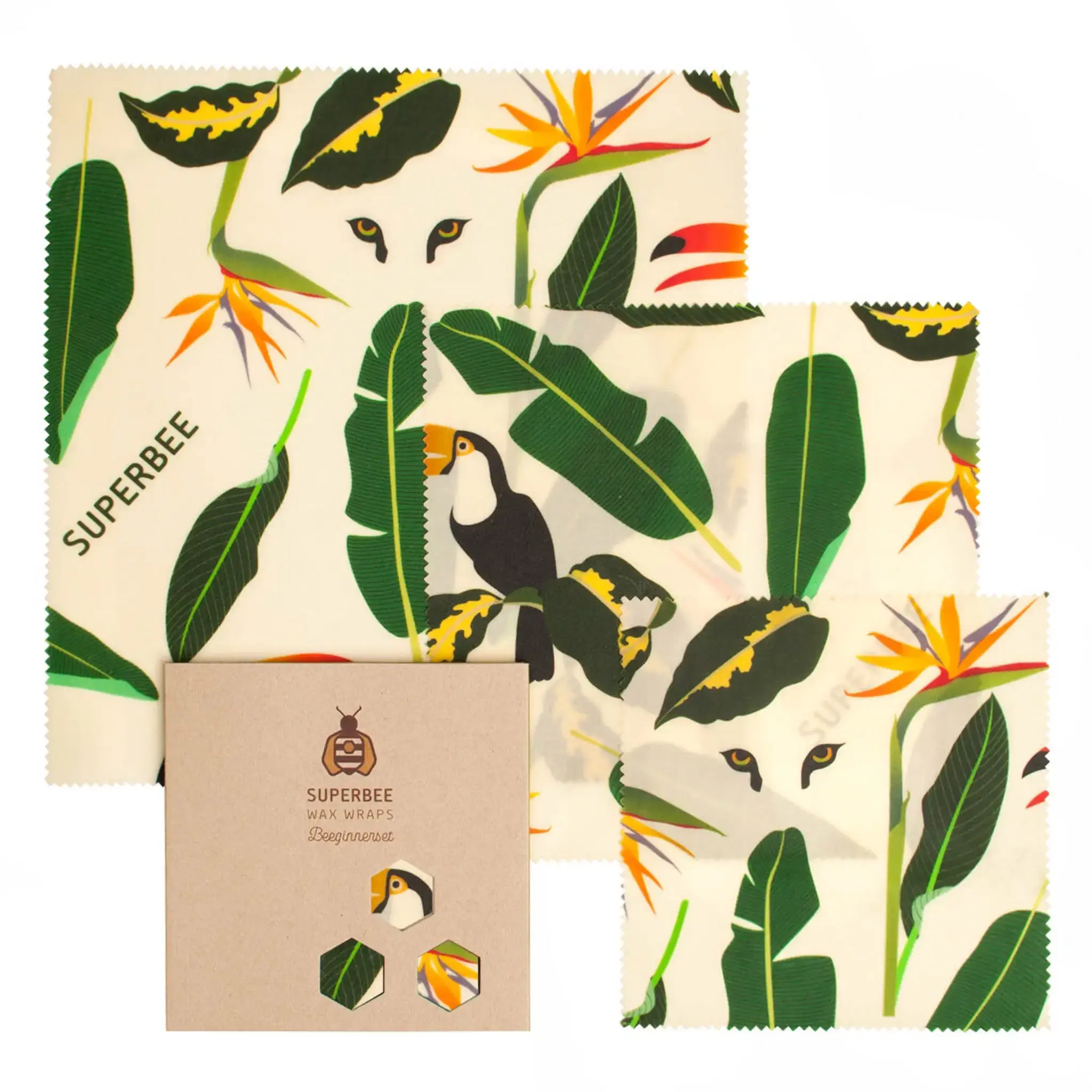 Beeginner Set Beeswax Wraps Jungle