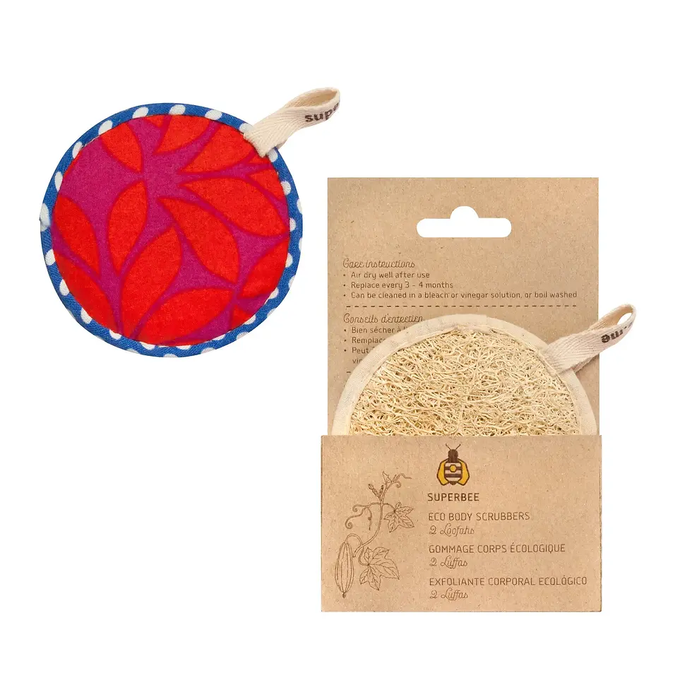 Thumbnail: Eco Shower Loofah Body Scrubbers 2 Pack Ctn x10