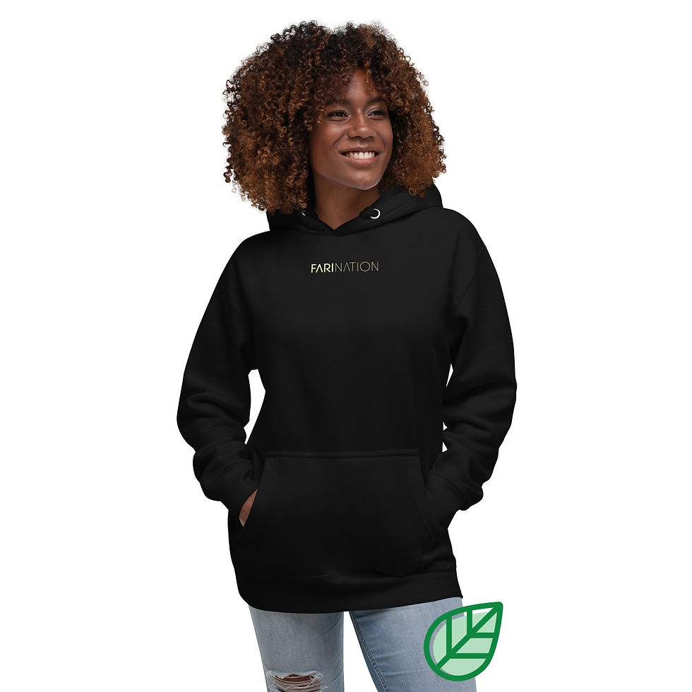 Farination Apex Armor Heavy Weight Womens Hoodie Black