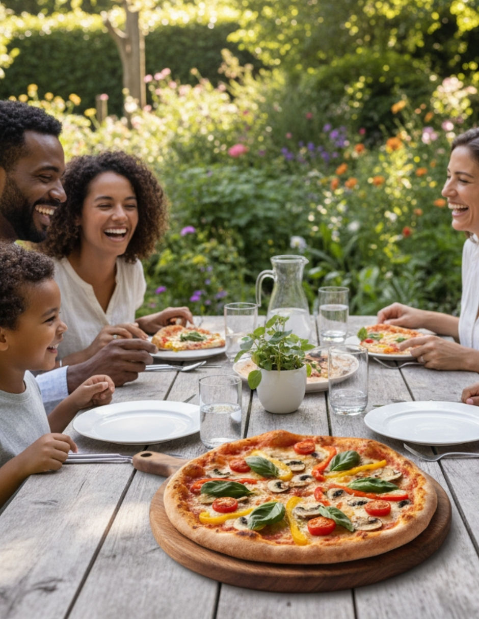 Miniatura: Tabla Redonda de Madera Sólida de Parota 35 cm | Tabla para Cortar y Presentar |