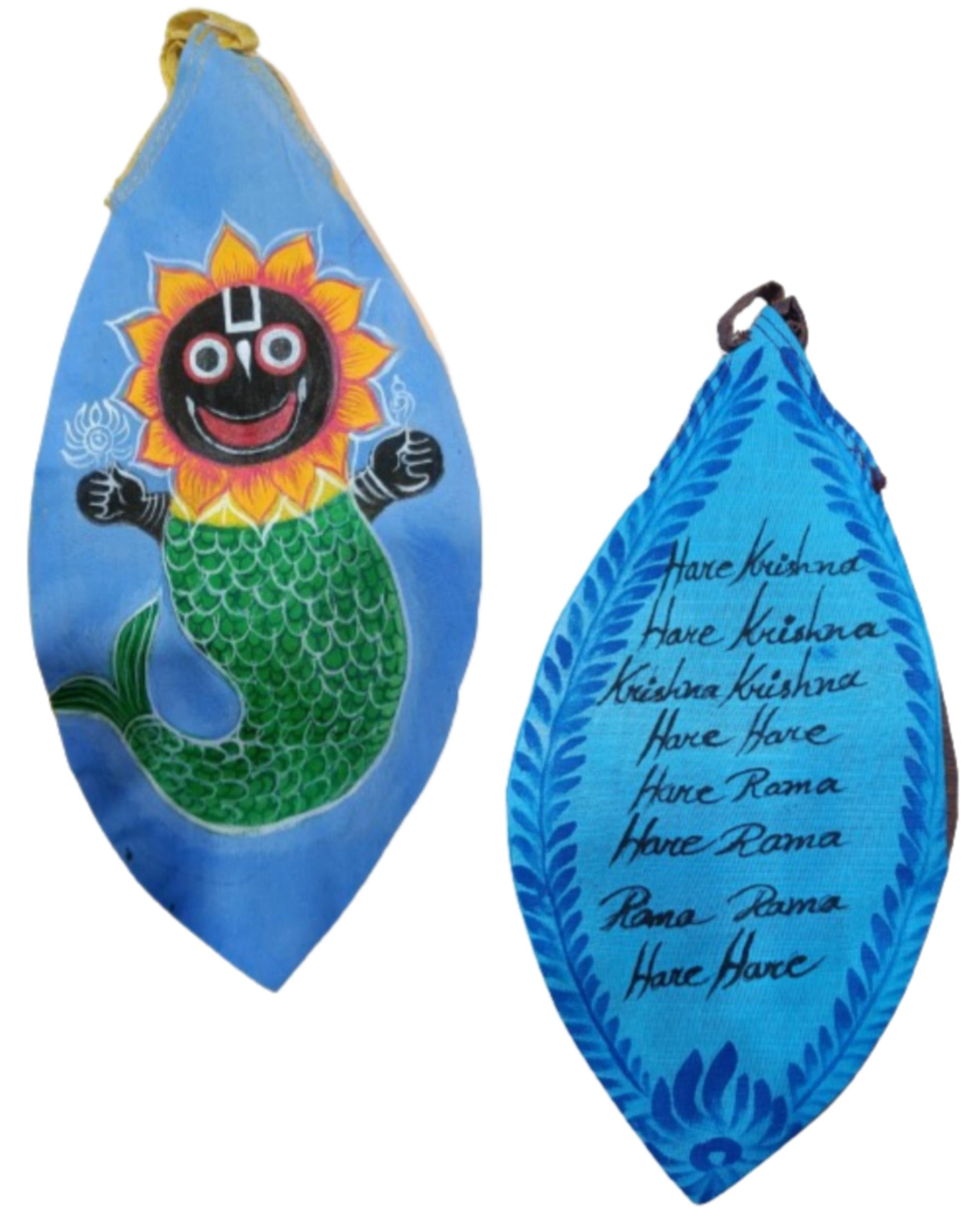 Jagannath Face Hand Painted Bead Bags