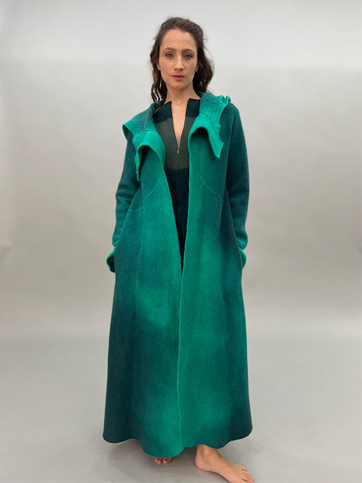 Miniatura: Tapado Reina Calado Largo