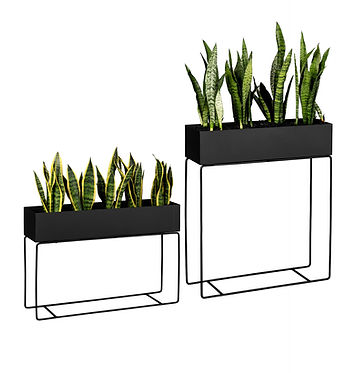 Lift Trendy Planter. Rectangular Planter elevated in steel stand. Modern trendy look. Steel or  stainless steel.