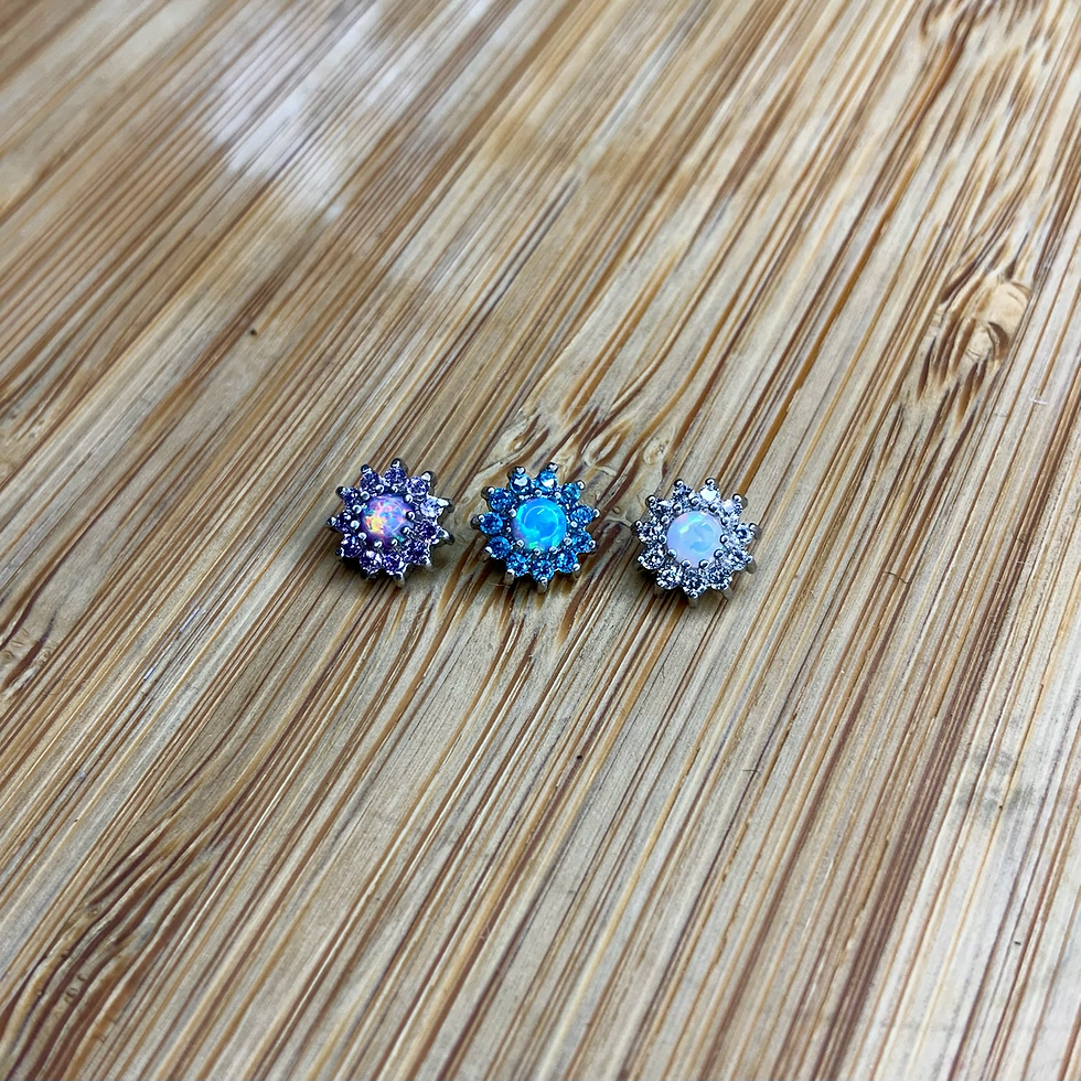Claw Set Opal and Jewel Sunflower