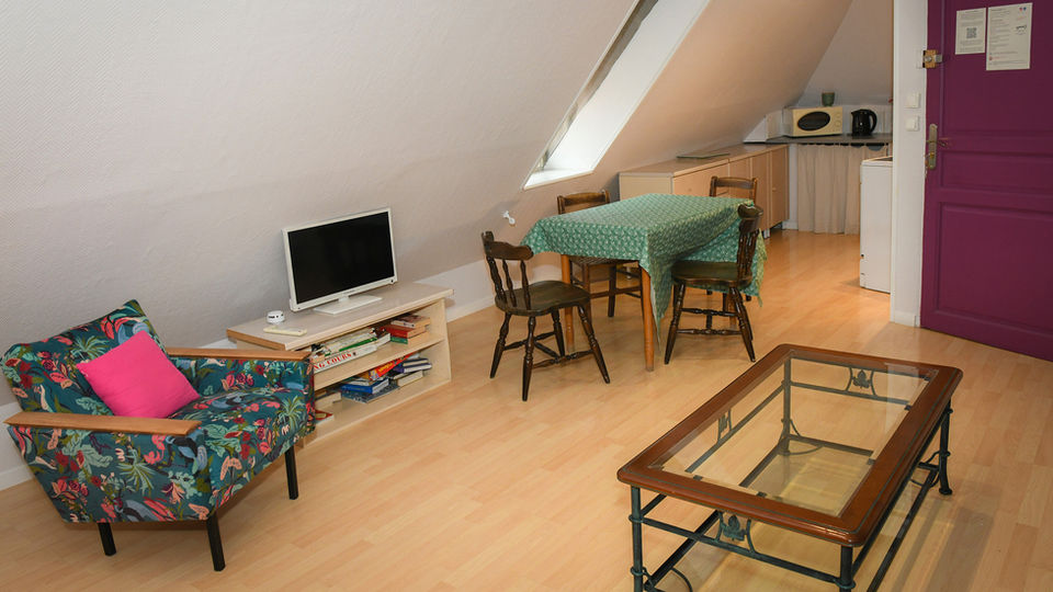 Chambre d’hôtes en Alsace, avec salon et canapé