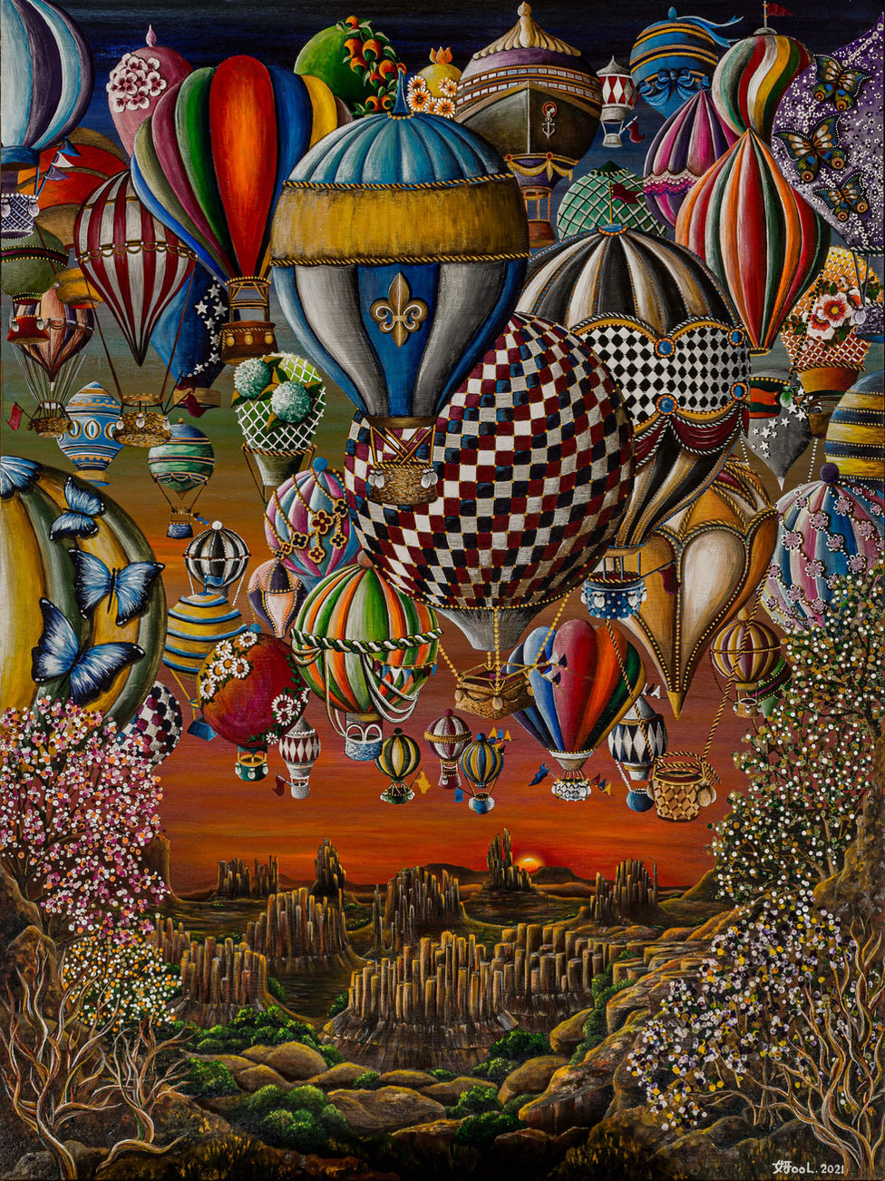 Balloon Trail | Acrylic