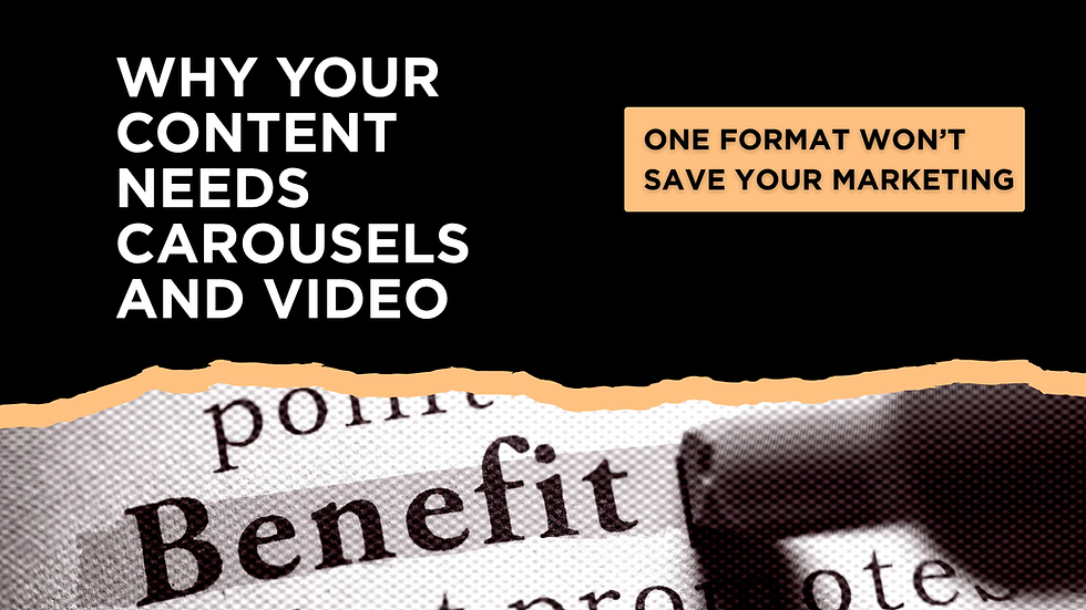 Why Your Content Needs Both Carousels and Video