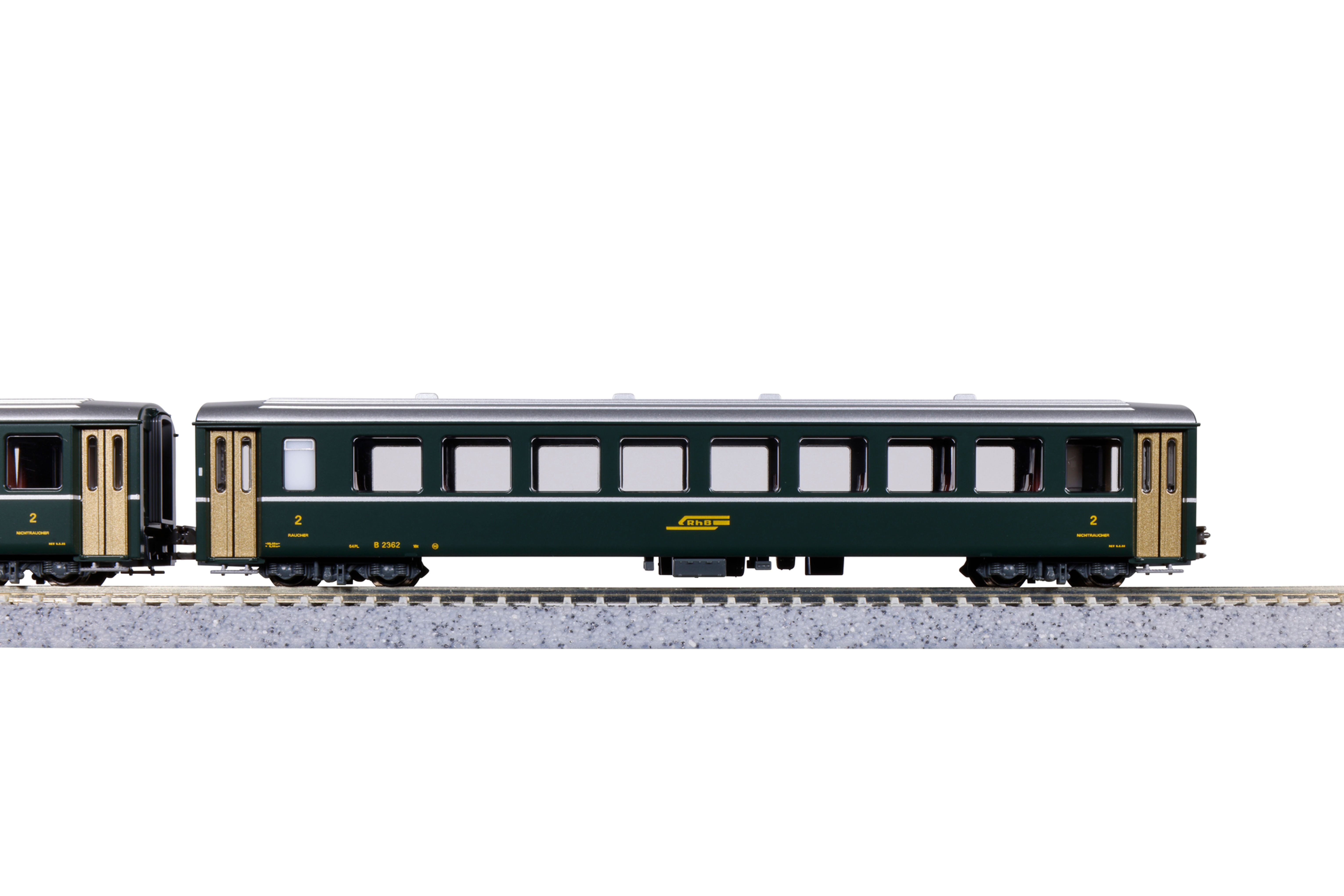 Kato - Personenwagen, 2.Kl. (B2371)  Ep.IV, grün