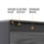 Thumbnail: Smart table fridge black