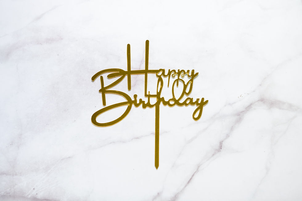 Happy Birthday Plaque A | Sweet Memories