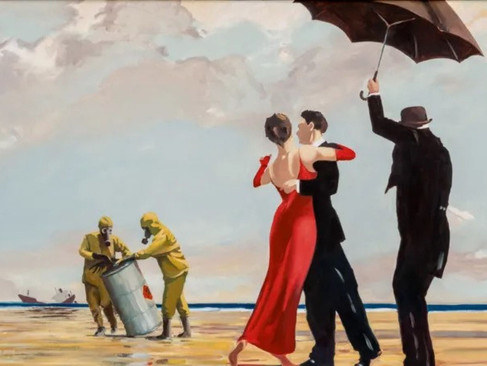 Crude Oil (Vettriano) Banksy