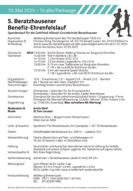 BLSV Ehrenfelslauf Beratzhausen