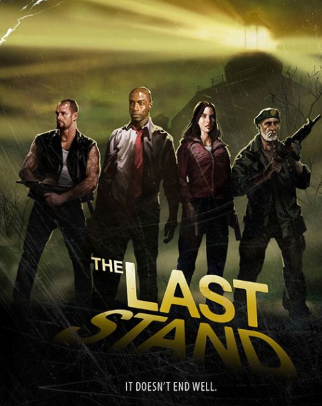 Quarteto de Left4Dead na expansão The Last Stand
