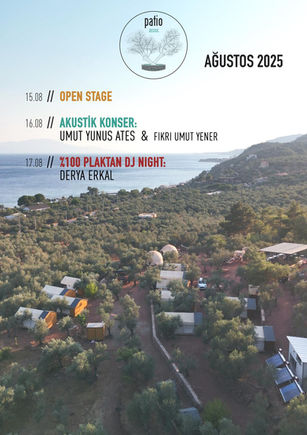 Assos bungalov ve butik otel alternatifi lüks glamping tesisi havadan drone çekimi.