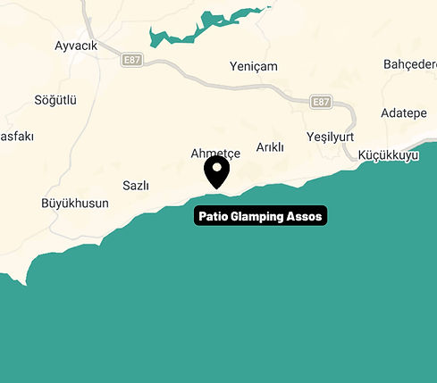 Patio Glamping Assos harita konum görüntüsü