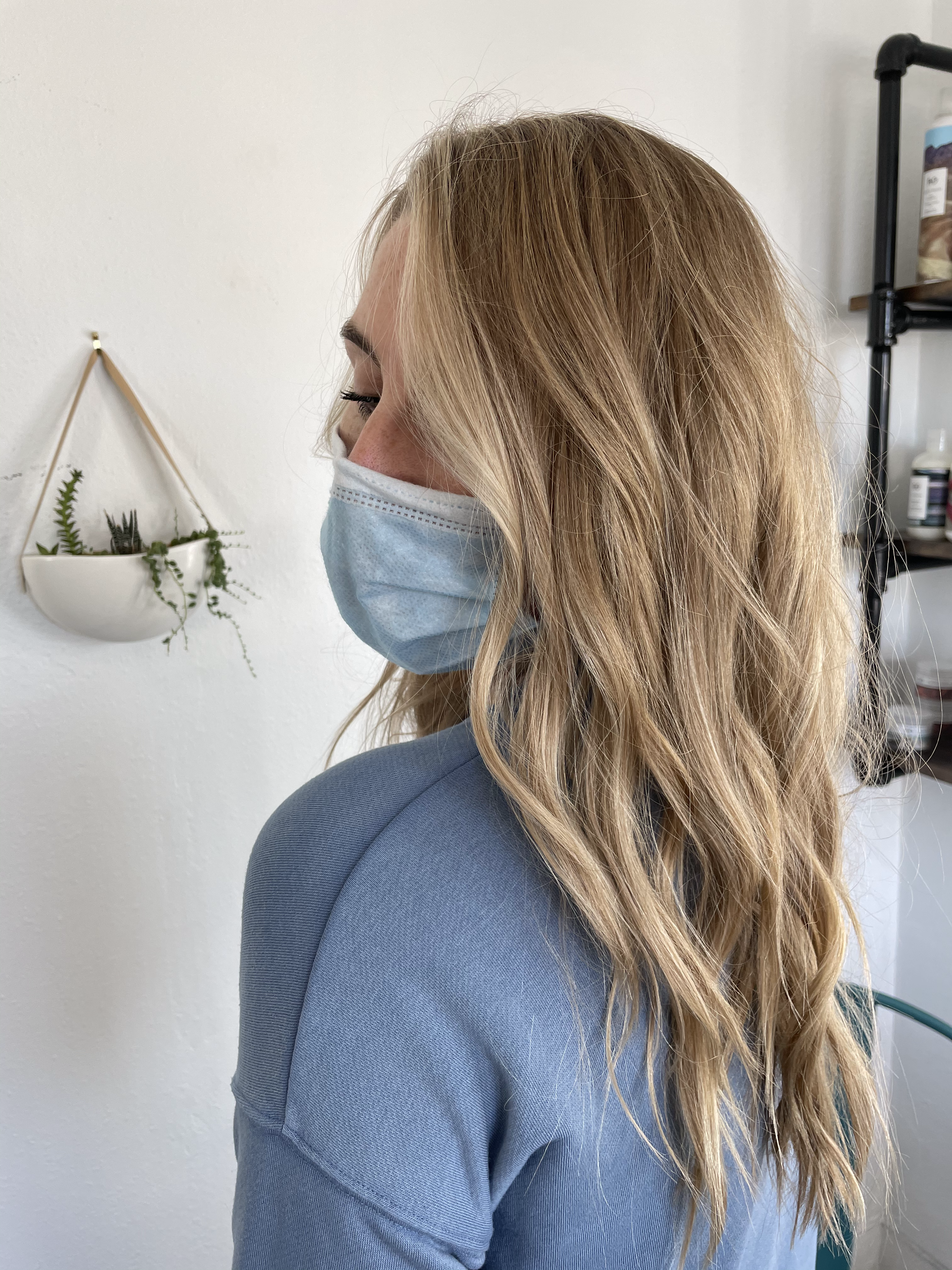 Blonde highlights sara leahy