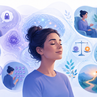 Une personne vivant avec des troubles obsessionnels compulsifs et qui semble apaisée par un traitement efficace