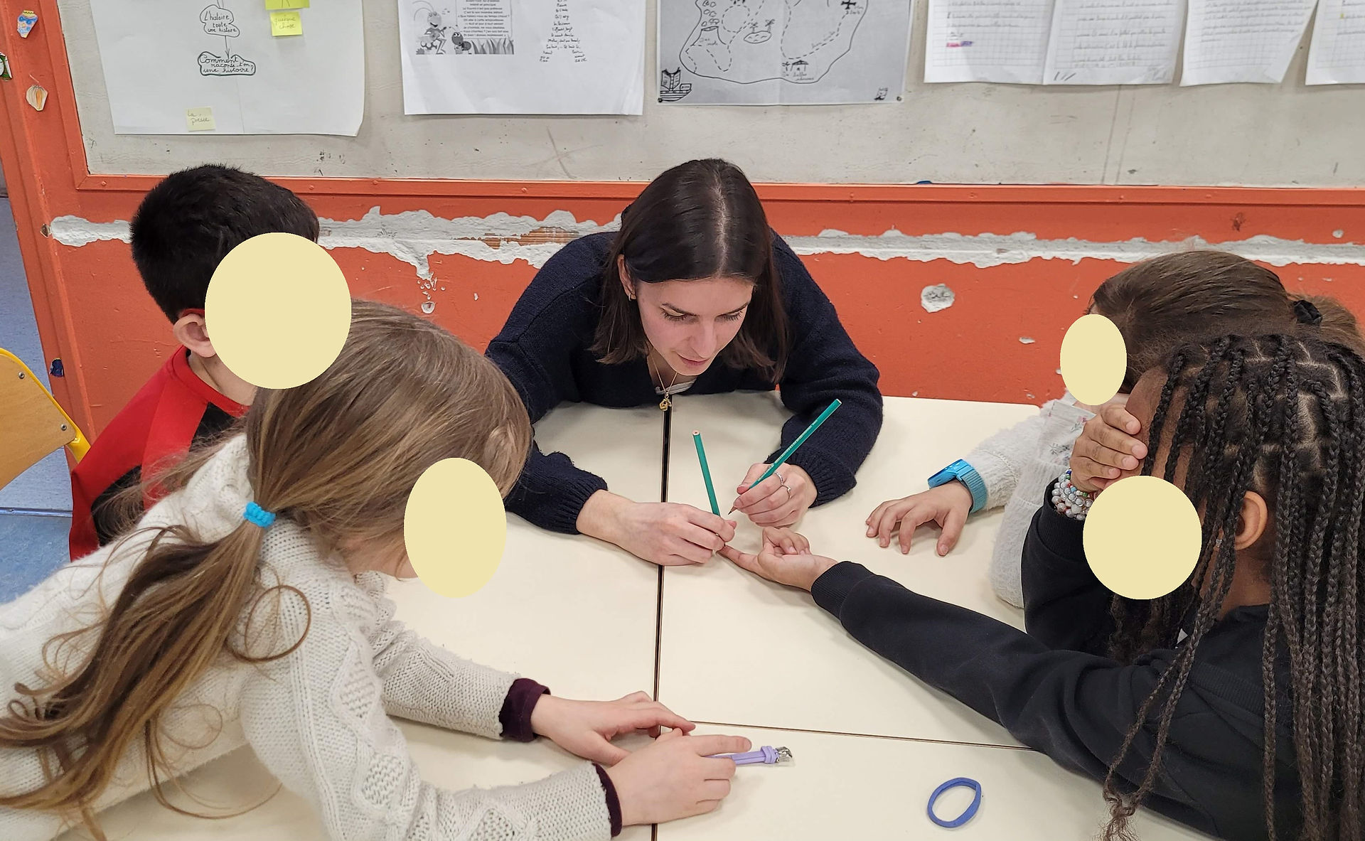 Atelier sur le toucher avec Lilas