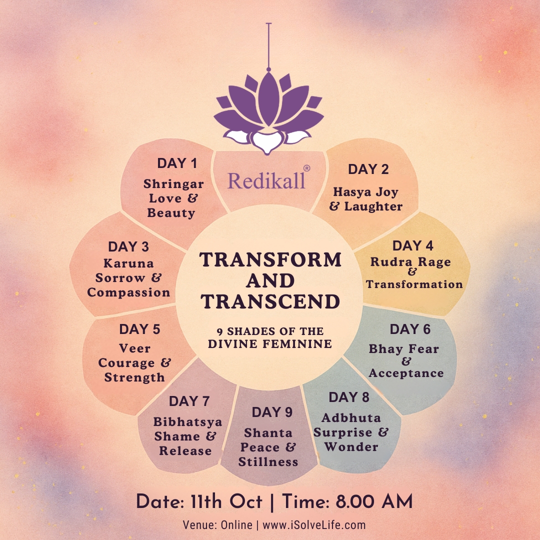 Transform and Transcend 9 shades of the Divine Feminine - 11th Oct