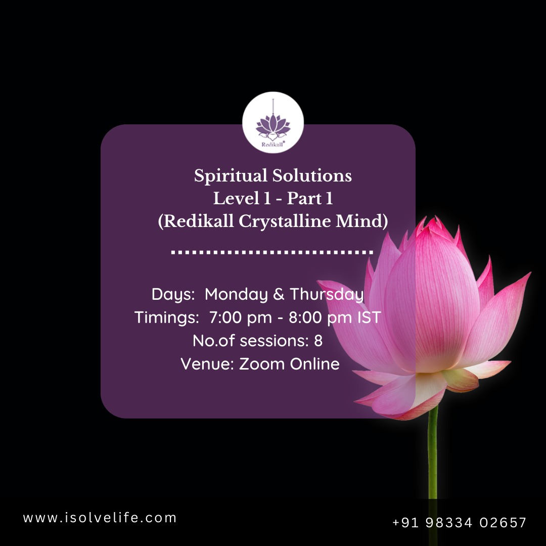 Spiritual Solutions Level 1 Part 1 - Redikall Crystalline Mind