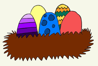 osternest zeichnung