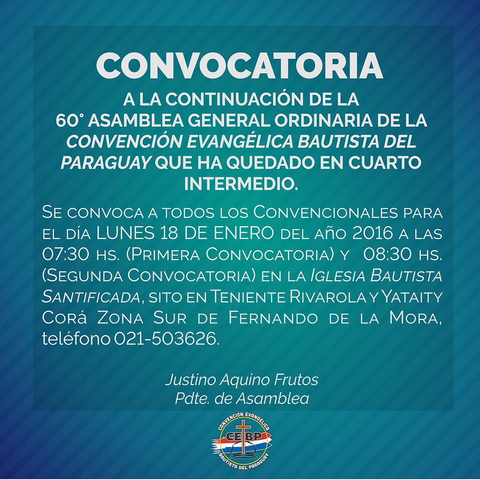 CONVOCATORIA