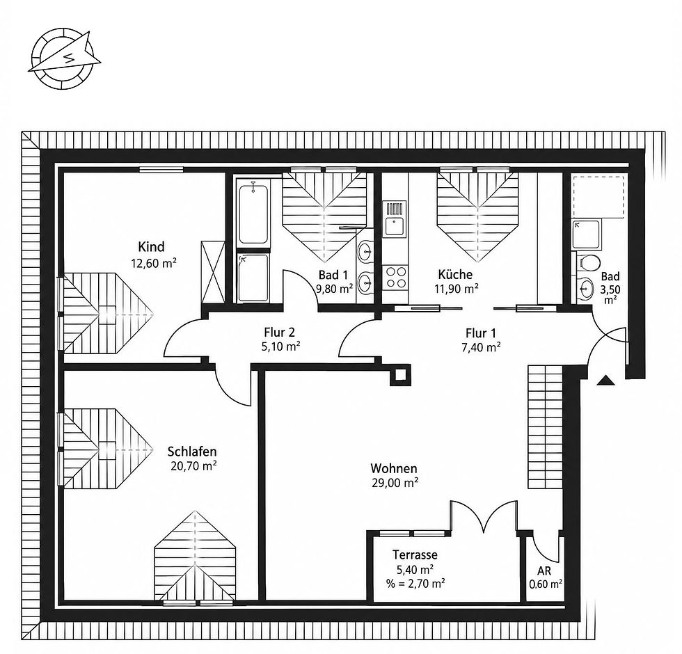 Grundriss Wohnung