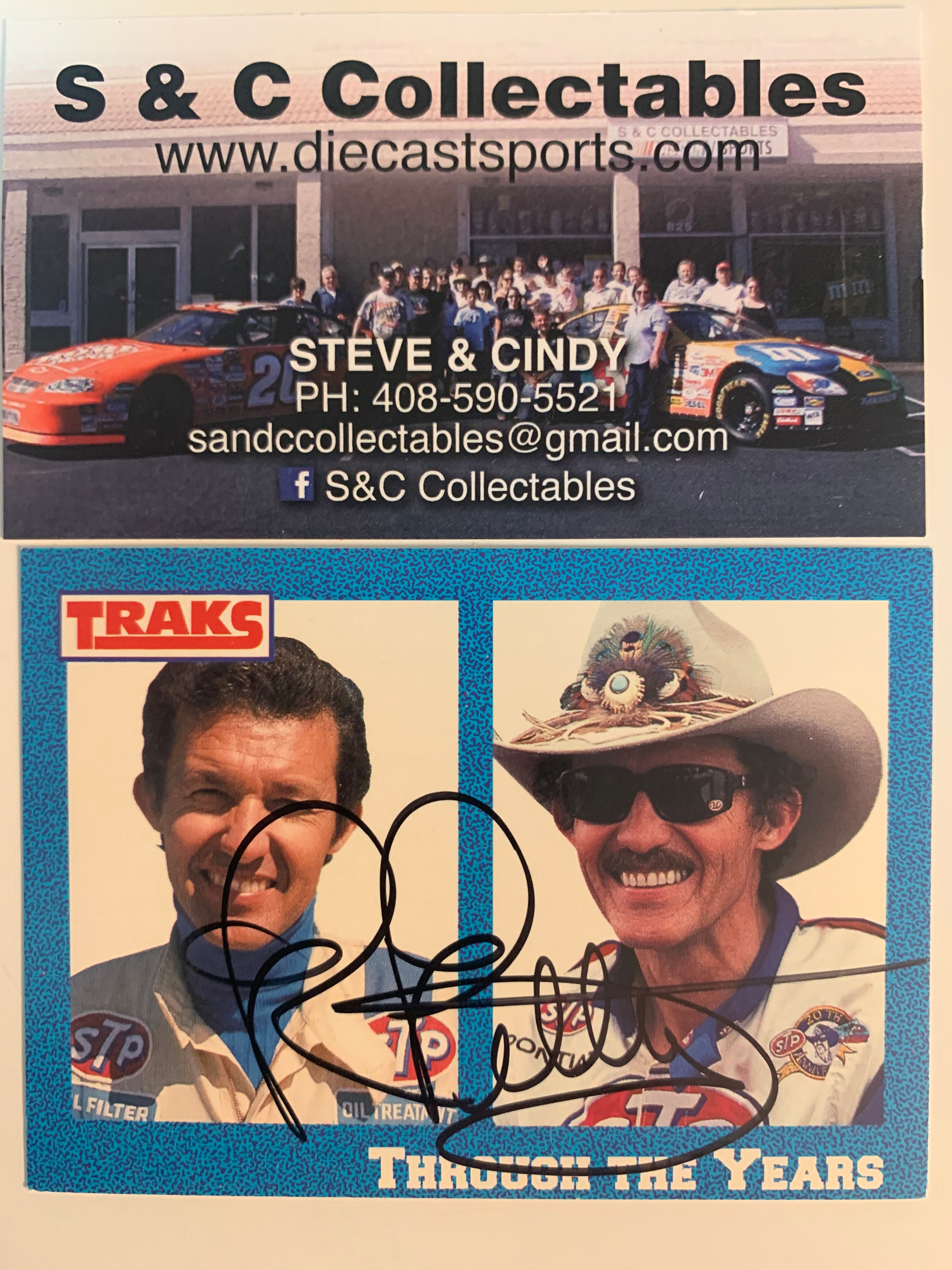 1991 Autographed TRAKS Signings / Richard Petty Plastic B