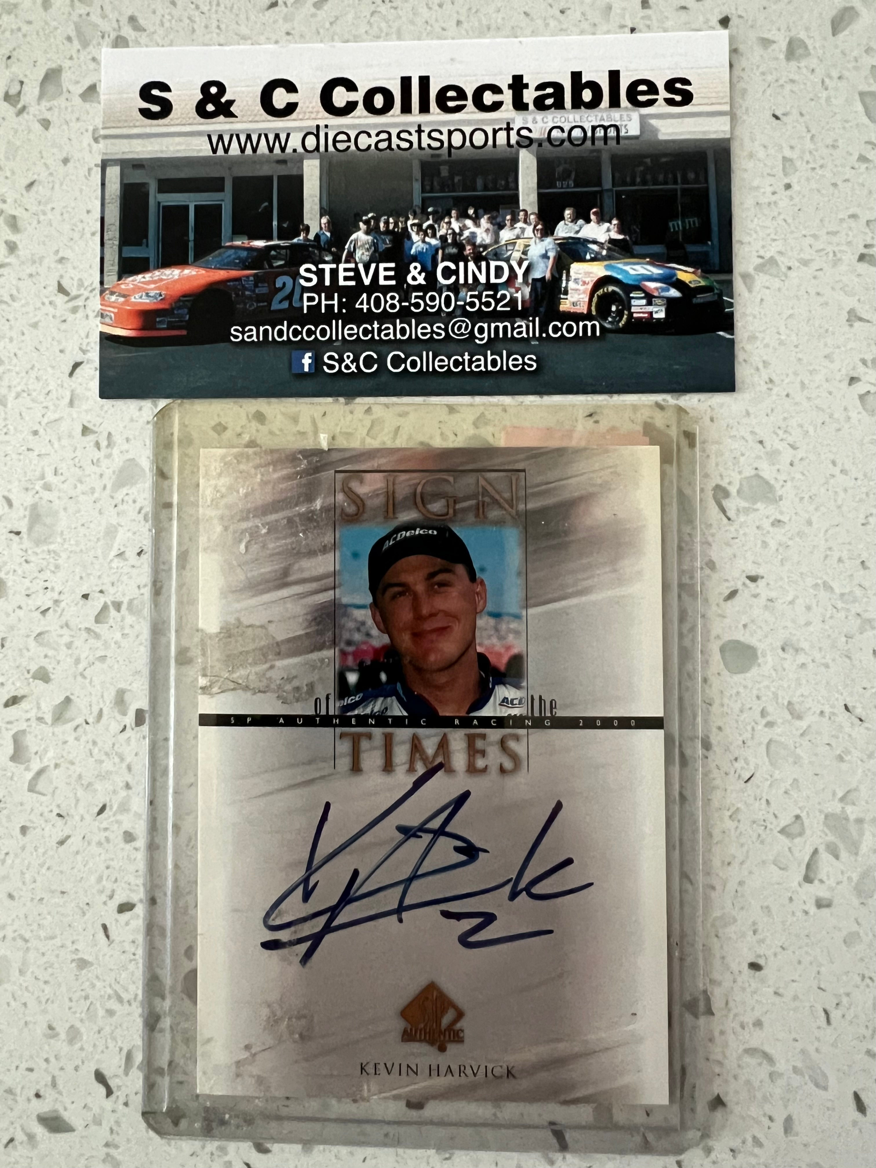 2001 Autographed AC Delco / Kevin Harvick Plastic A